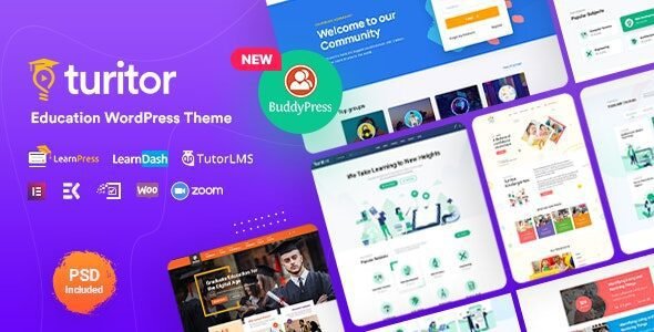 Turitor 1.5.3 – Education WordPress Theme
