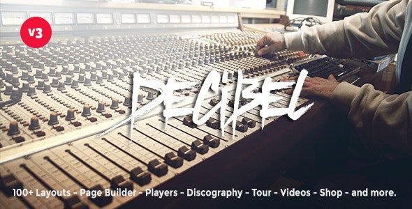 Decibel 3.8.80 – Professional Music WordPress Theme