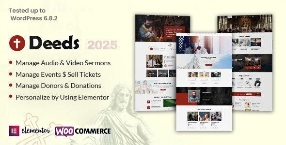 Deeds 10.8 – The Best Church WordPress Theme
