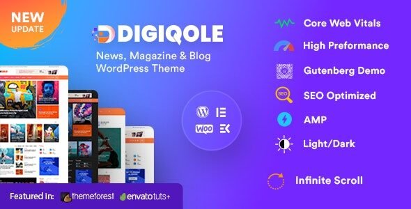 Digiqole 2.2.7 – News Magazine WordPress Theme