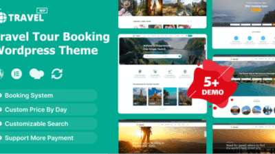 Travel 2.1.8 – Tour Booking WordPress Theme