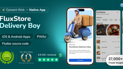 FluxStore Delivery Boy 5.6.0 – Flutter App for Woocommerce