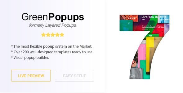 Popup Plugin for WordPress – Green Popups (formerly Layered Popups) 7.55