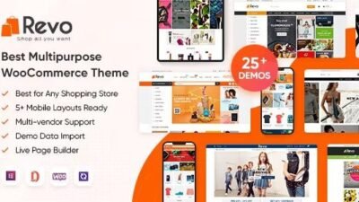 Revo 4.1.1 – Multipurpose Elementor WooCommerce WordPress Theme (25+ Homepages & 5+ Mobile Layouts)