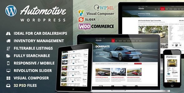 Automotive Car Dealership Business WordPress Theme 13.4.2