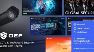 Def 1.10.0 – CCTV Camera & Bodyguard Security WordPress Theme