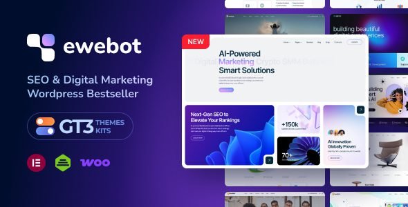 Ewebot 3.2.1 – Marketing & SEO Digital Agency WordPress Theme