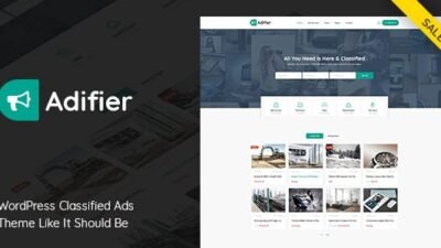 Adifier 3.9.9 – Classified Ads WordPress Theme